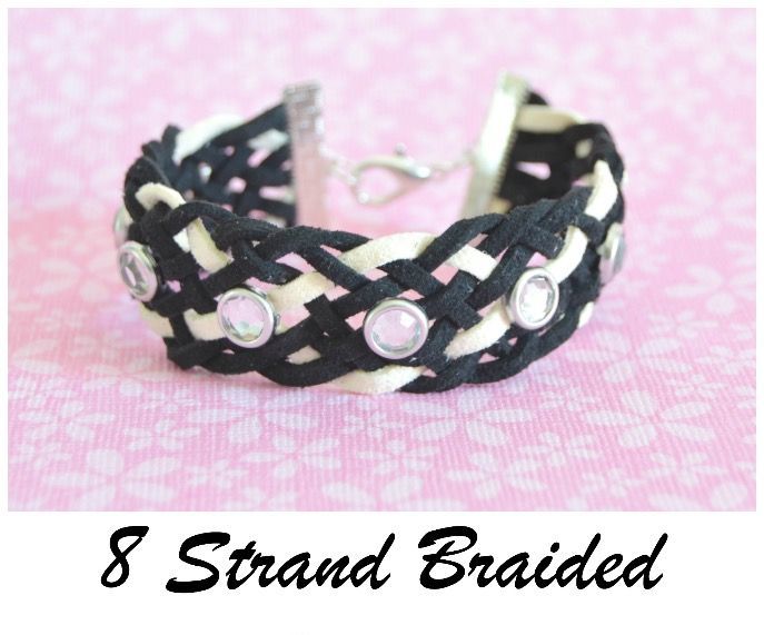 Make a Beautiful 8 Strand Braided Leather Bracelet