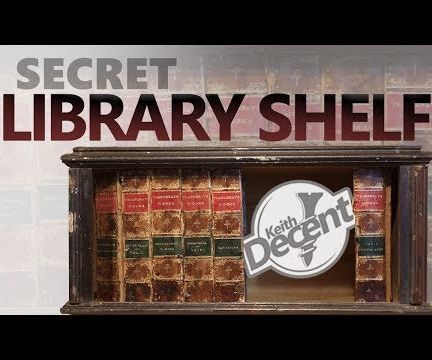 Secret Library Shelf - the Book Spines Slide Away to Reveal Hidden Storage!