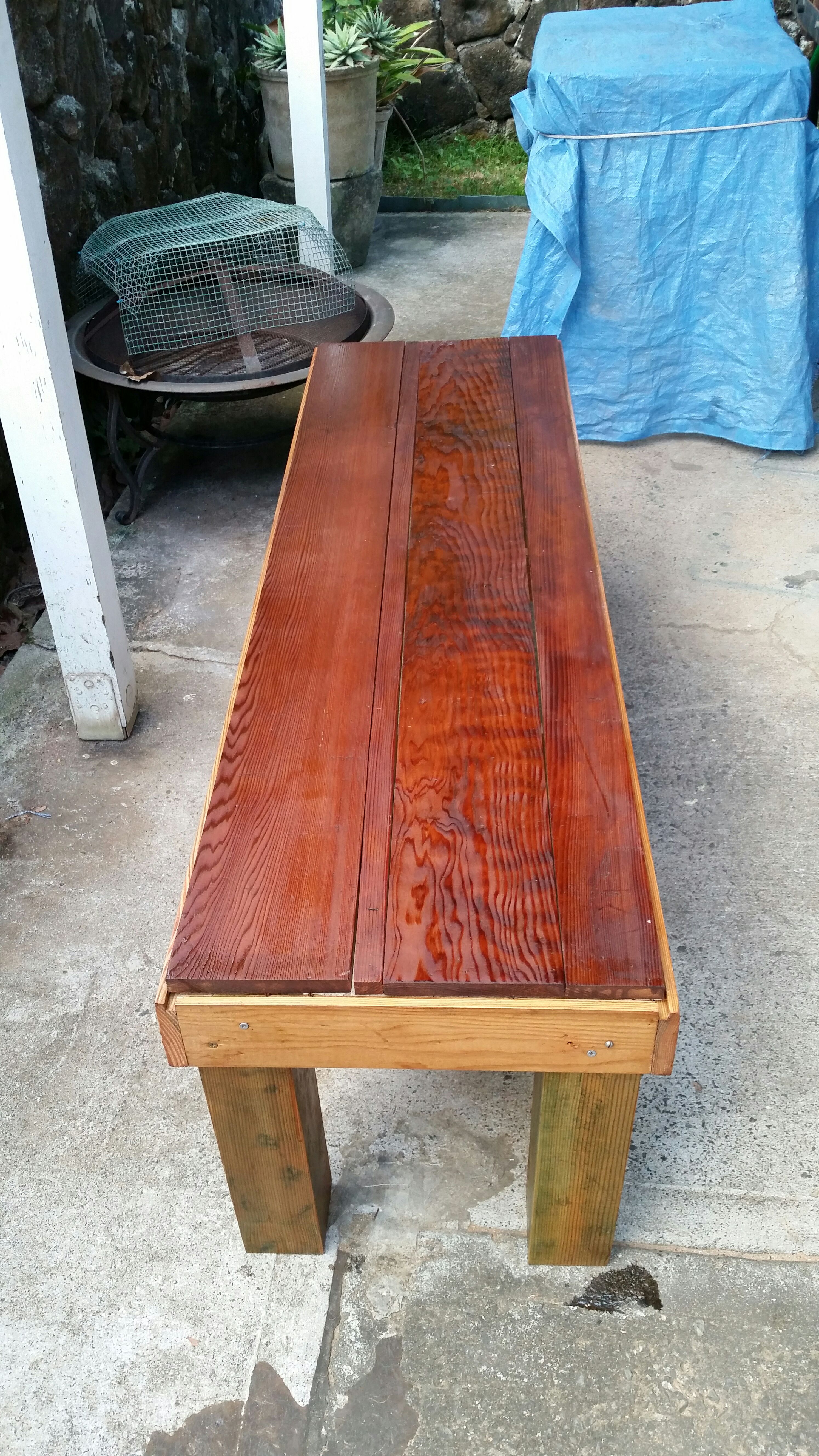 Upcycled Wood Bench