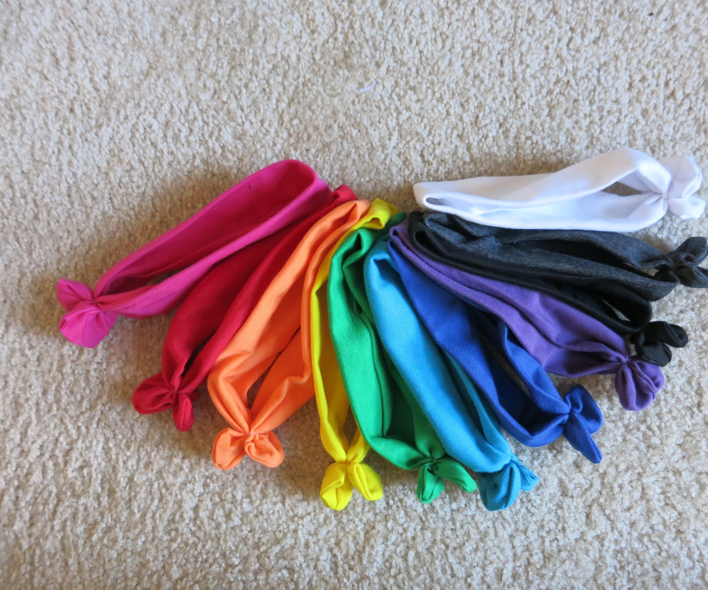 Repurposed Baby Headband With Bowtie (or Baby Bandana?!) - No Sew!