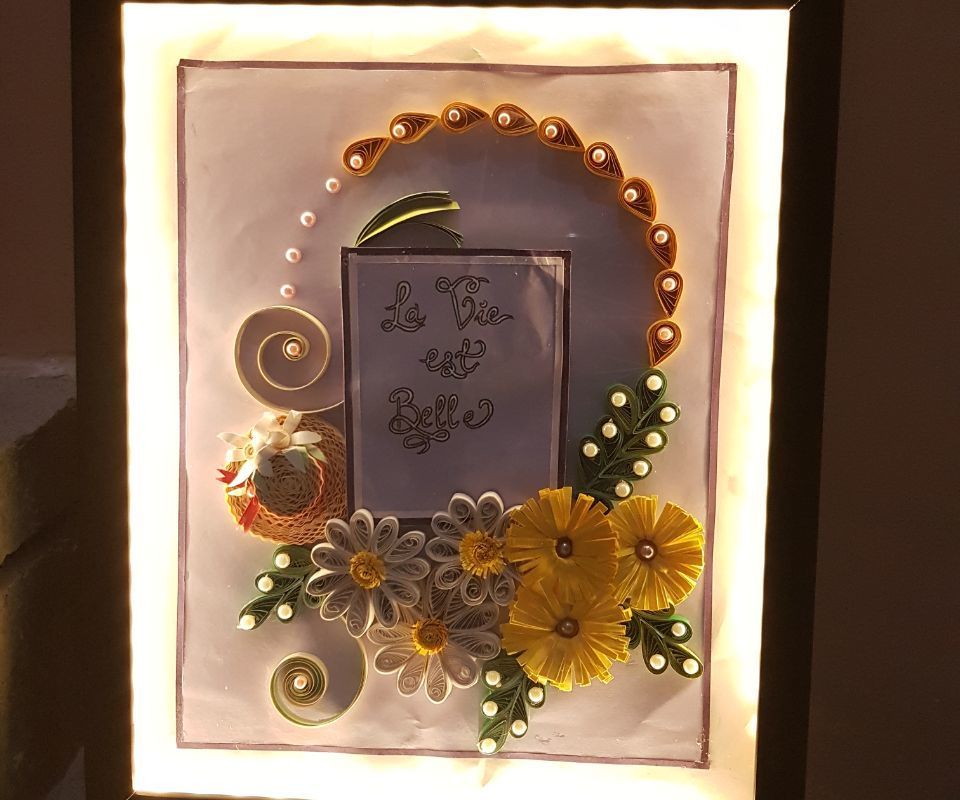 Led 3D Quilled Frame 