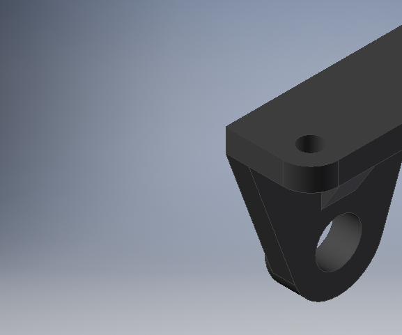 Bracket Model on Autodesk Inventor
