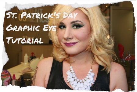 St. Patrick's Day Graphic Eye Makeup Tutorial!
