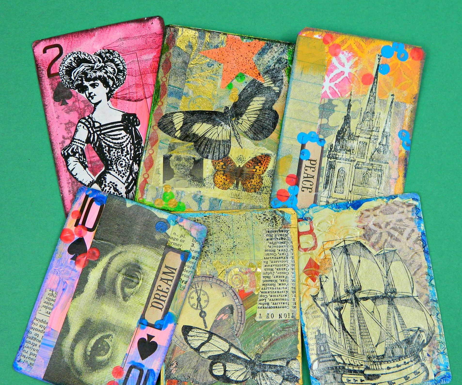 Heat Gun Rubber Stamps and ATCs