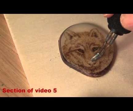 Pyrography: How to Burn a Wolf on a Tagua Nut Slice