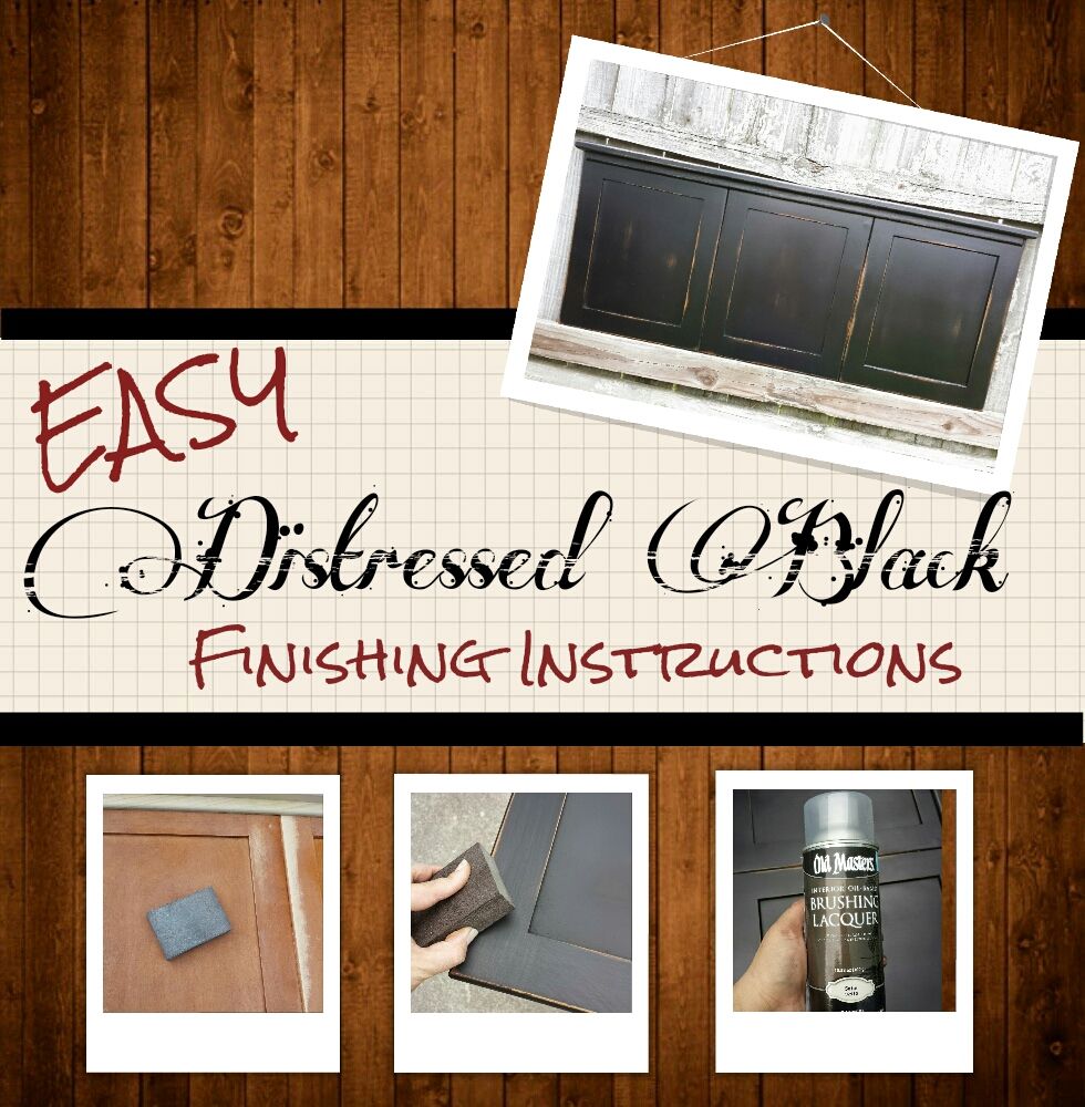 How to Create a Distressed Black Finish (easy)