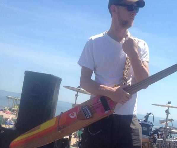 Bass Guitar Made From Old Water Ski
