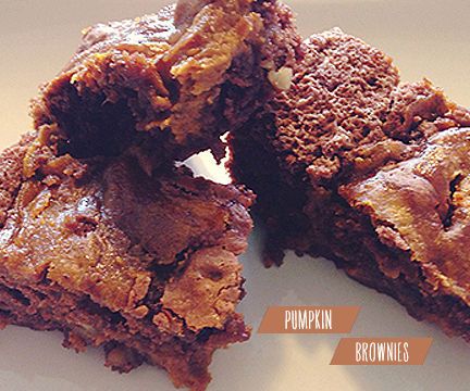 ☻ Pumpkin Brownies Recipe