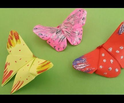 DIY Kid's Origami : How to Make Easy Origami Butterfly