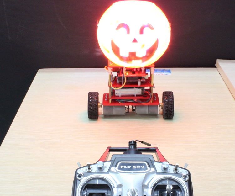 Make a Halloween Pumpkin Walking by Self-balancing Robot