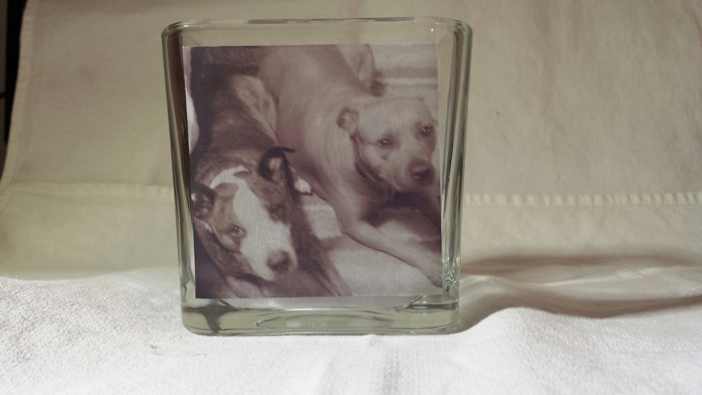 Photo Cube Candle Holder