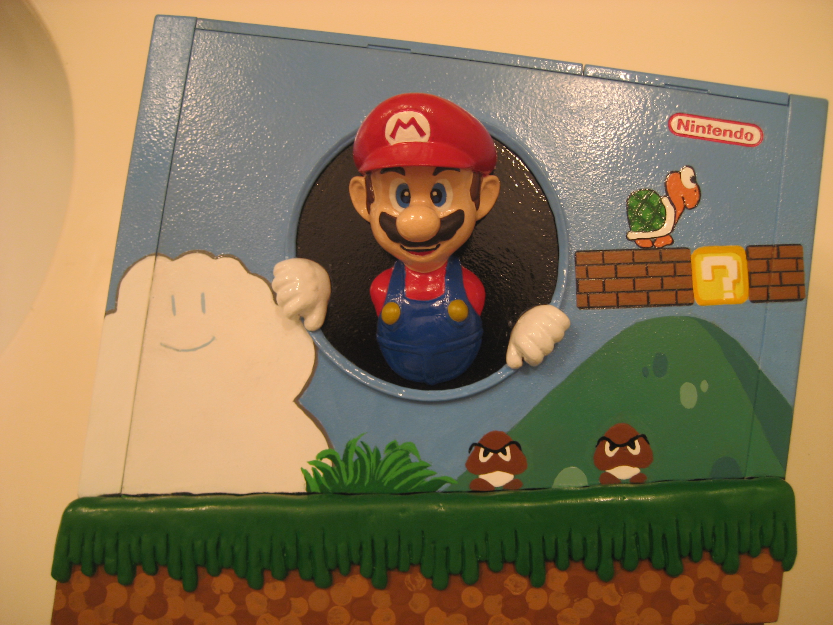Super Mario Bros Inspired Wii with USB base