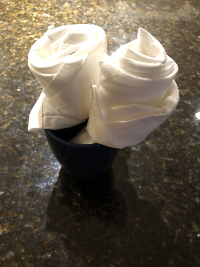 How To Fold A Cloth Napkin Into A Rose Shape 11 Steps