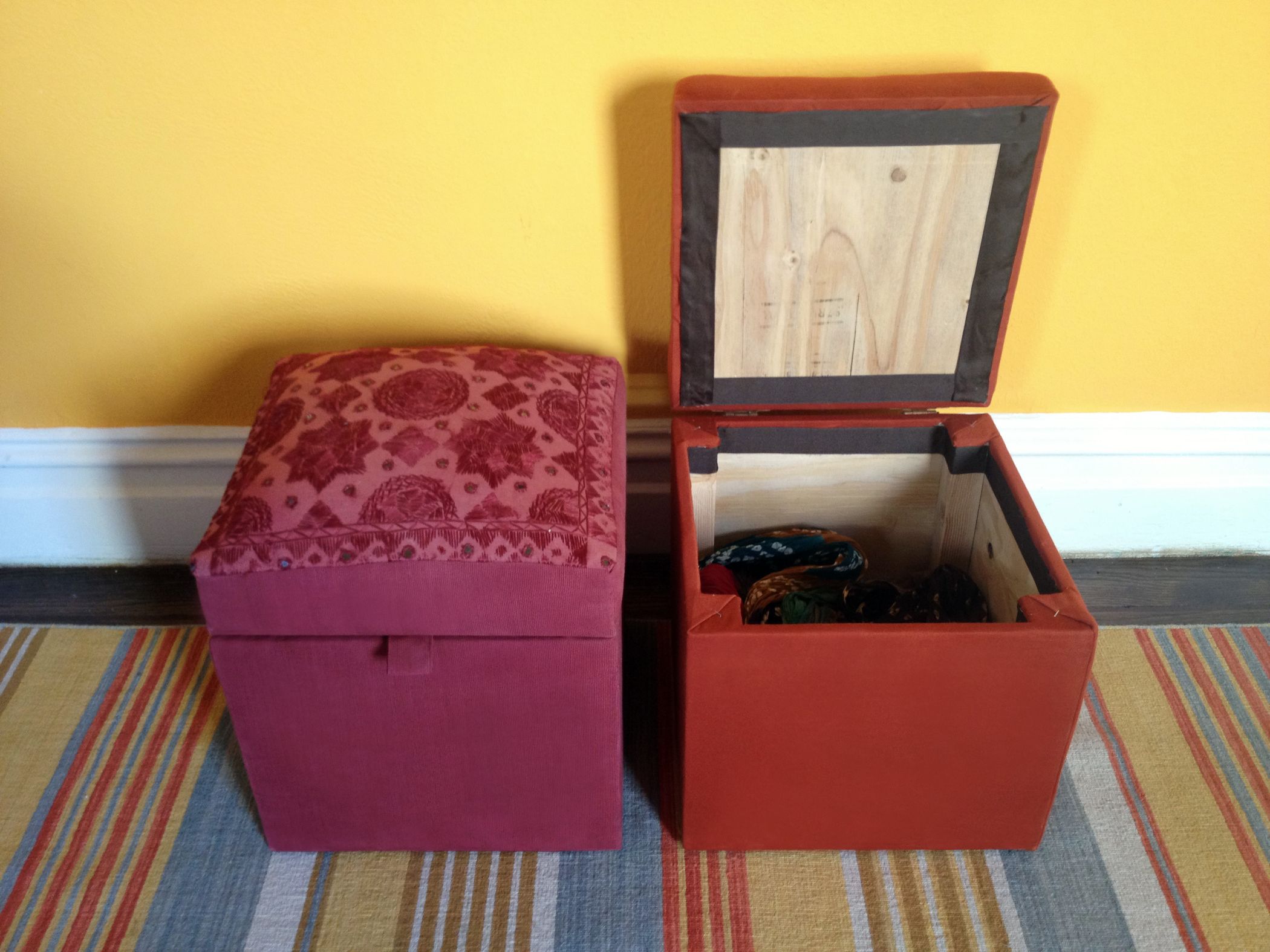 Pouf / Ottoman With Storage : 8 Steps (with Pictures) - Instructables
