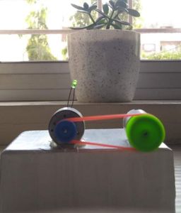 Pulley System and DC Motor Generator Prototype