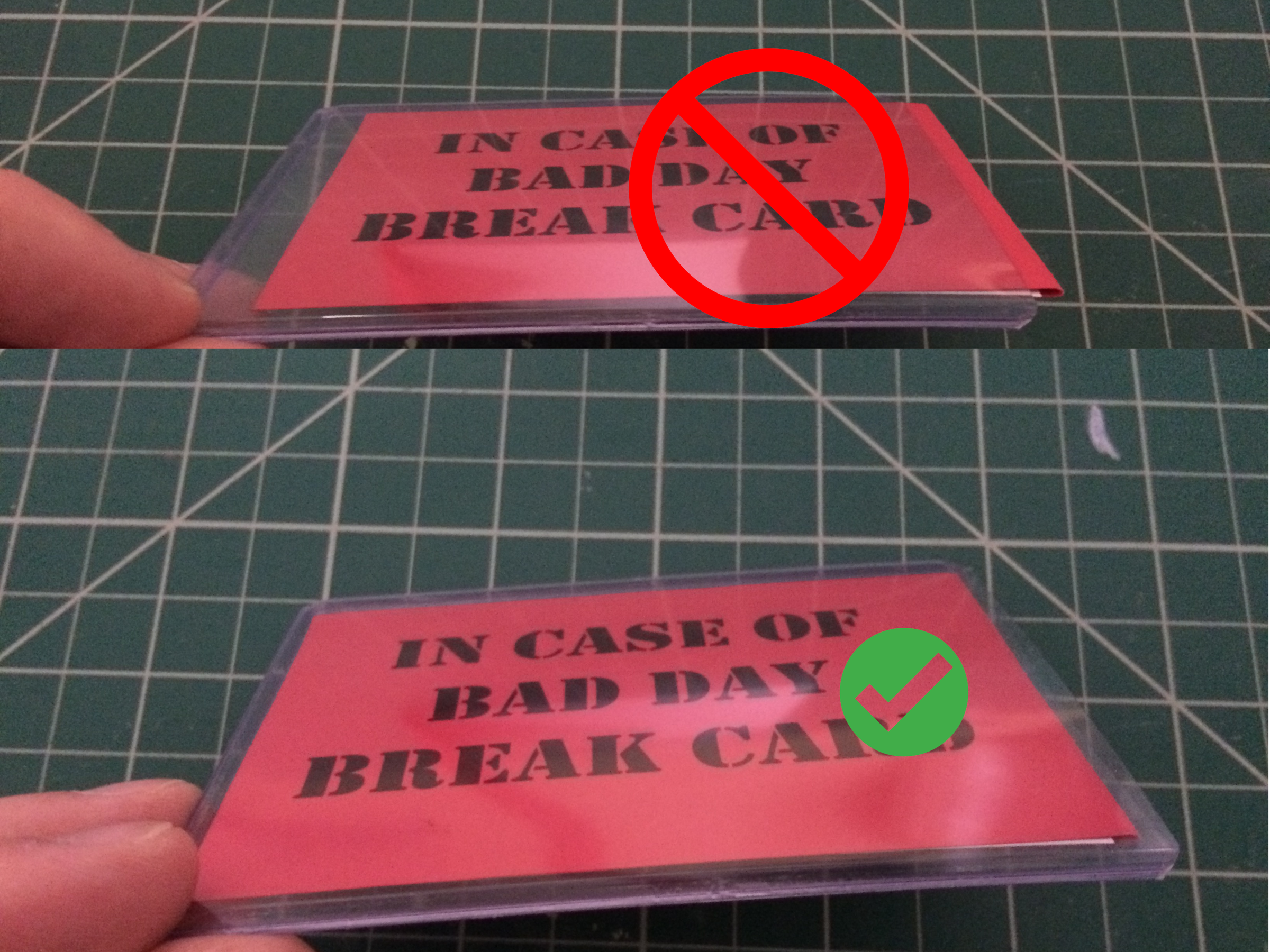 Break Shield Card Break in Case of Bad Day/Security Card : 7 Steps - Instructables