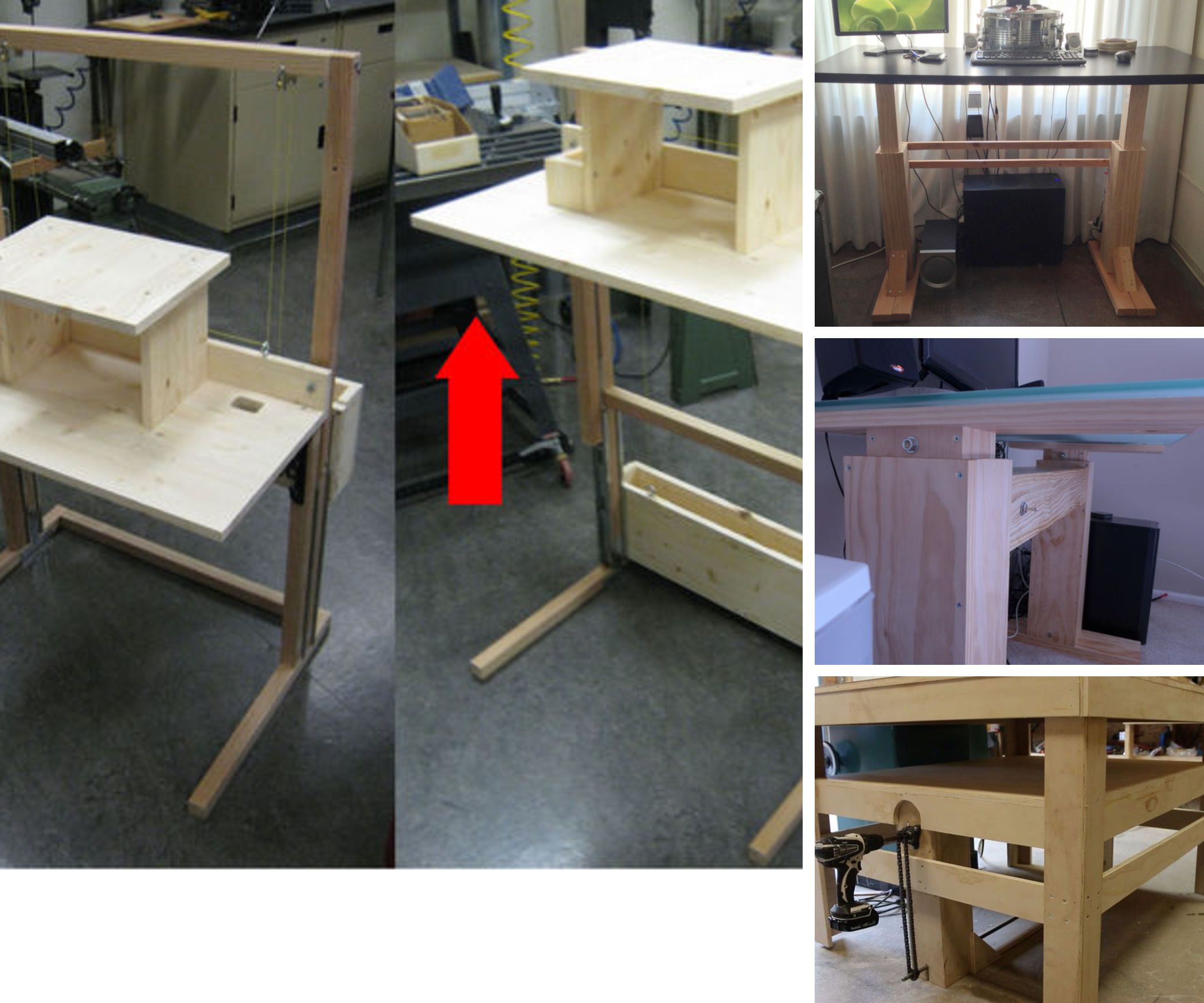 Adjustable-height Standing Desk/Workstation