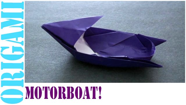 How to Make an Origami Motorboat!