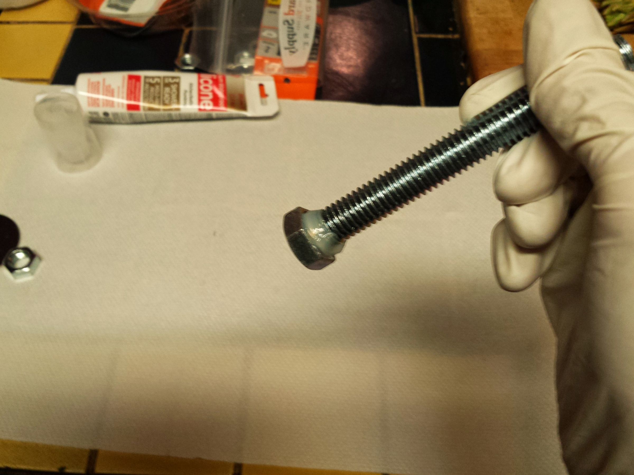 Prepare the Central Bolt, Bolt Shut the Hole on the Outer Pot