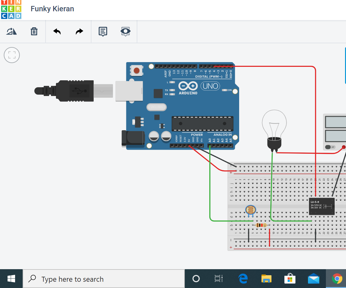 Arduino Light Intensity Lamp