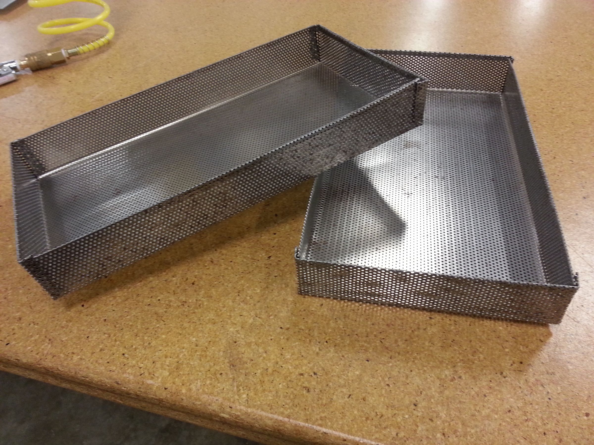 Perforated Sheet Metal Trays Made 4 Steps Instructables