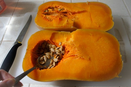 Prepare & Cook the Butternut Squash