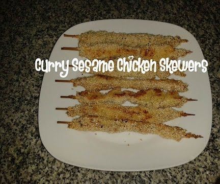 Curry Sesame Chicken Skewers Recipe