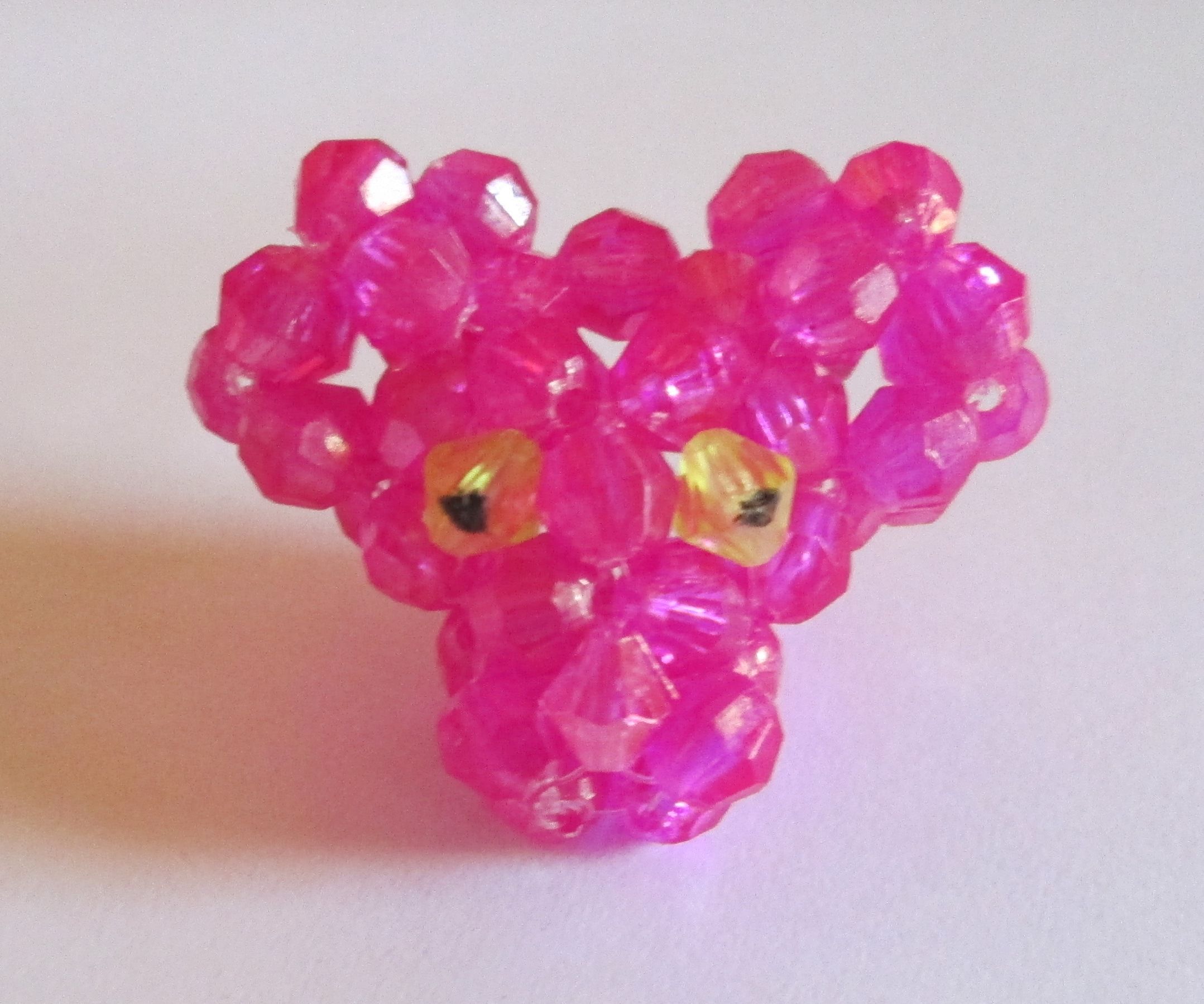 3D Beaded Pink Panther Head!!