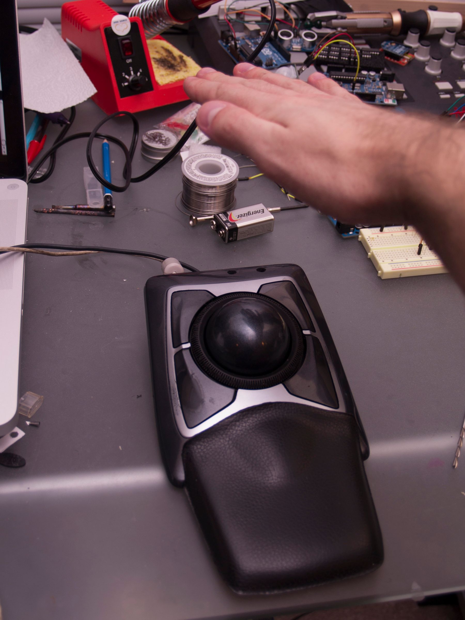 Proximity sensing mouse wheel scroller