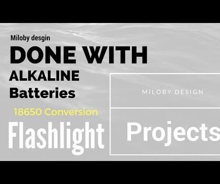 LED 18650 Flashlight Conversion With BMS
