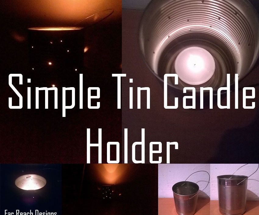 Tin Candle Holder