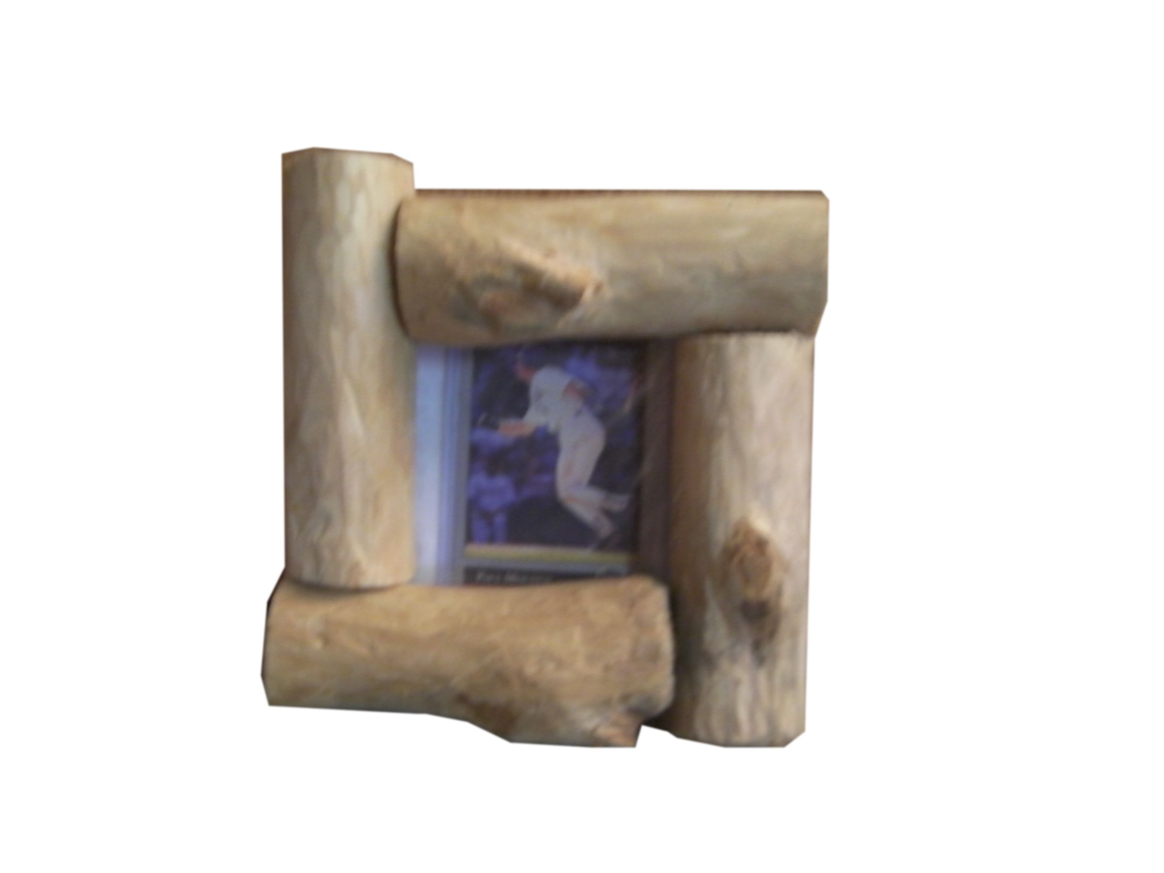 Wooden Log Picture Frame