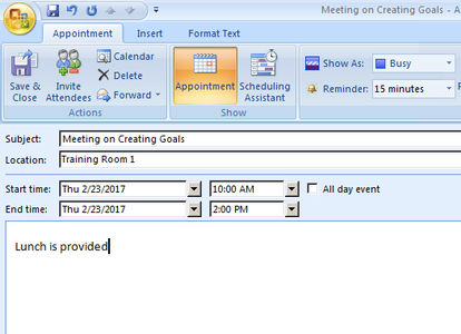 Complete Meeting Information