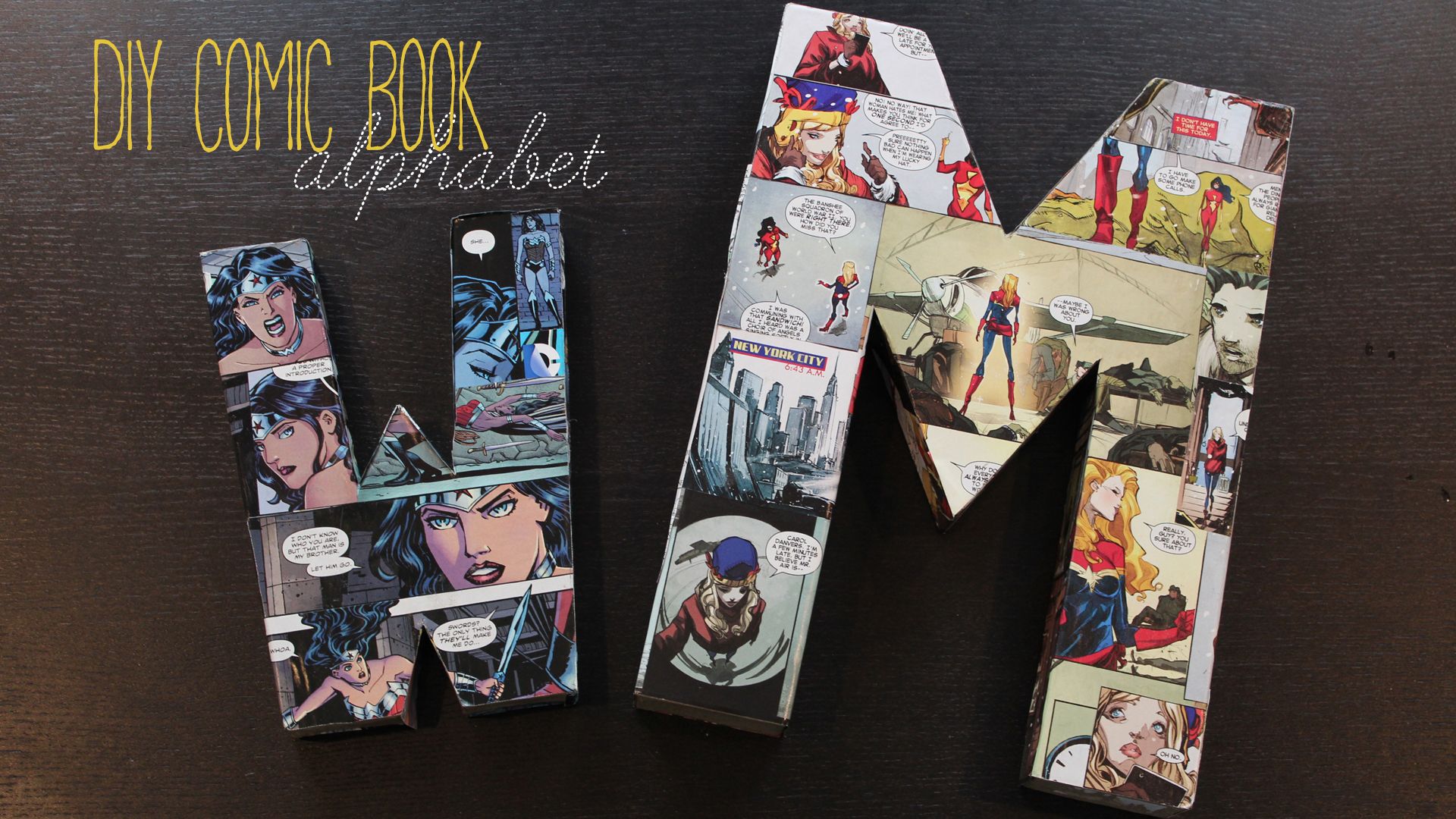 Make a Comic Book Alphabet