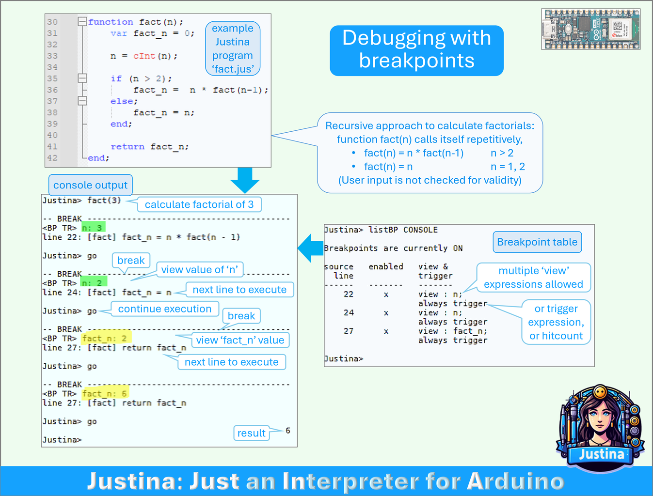 Introducing Justina: 'Just an Interpreter for Arduino' : 8 Steps (with ...