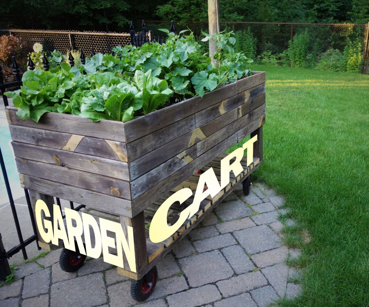 Garden Cart From Reclaimed Wood