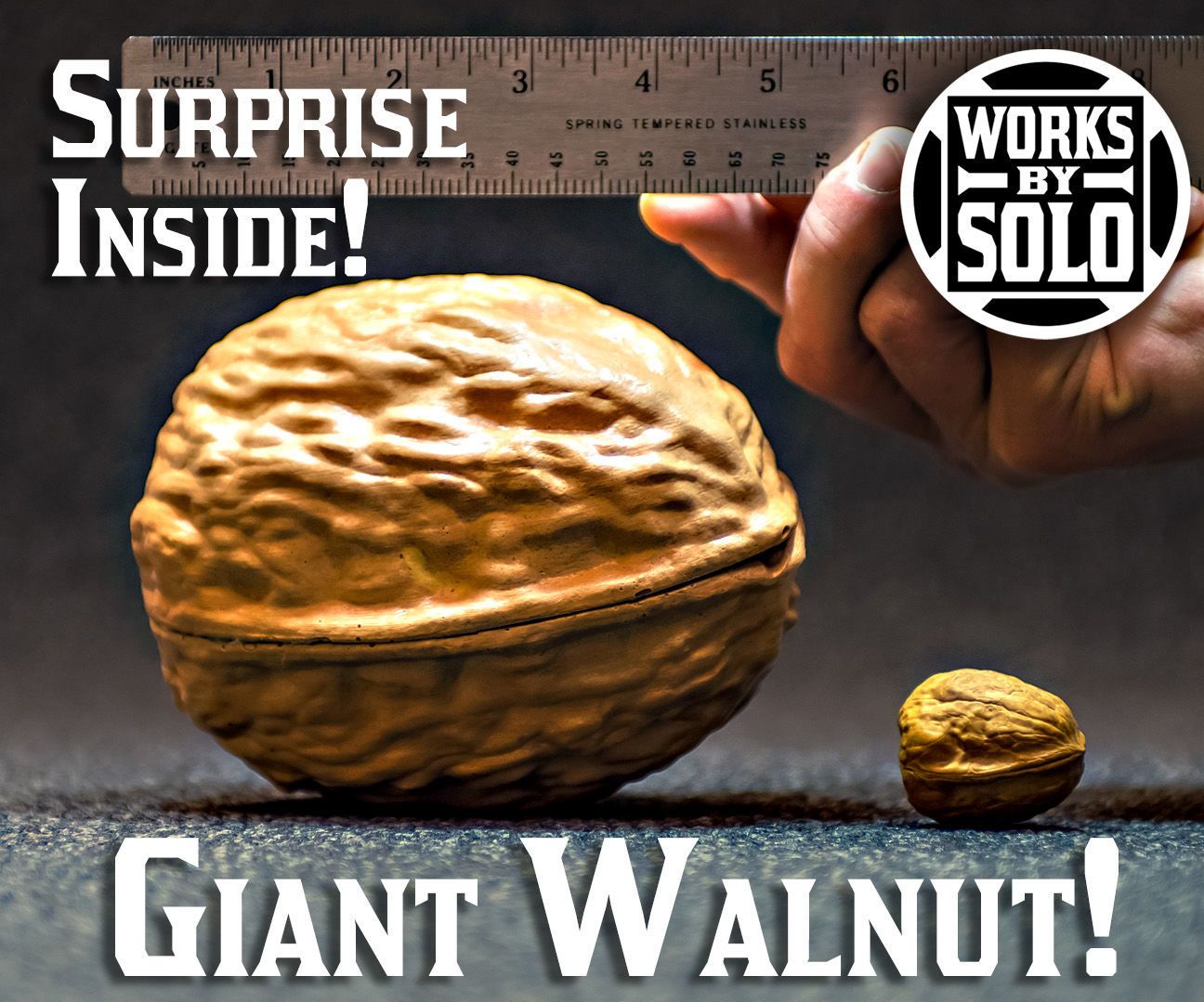 The Making of a Giant Walnut Prop