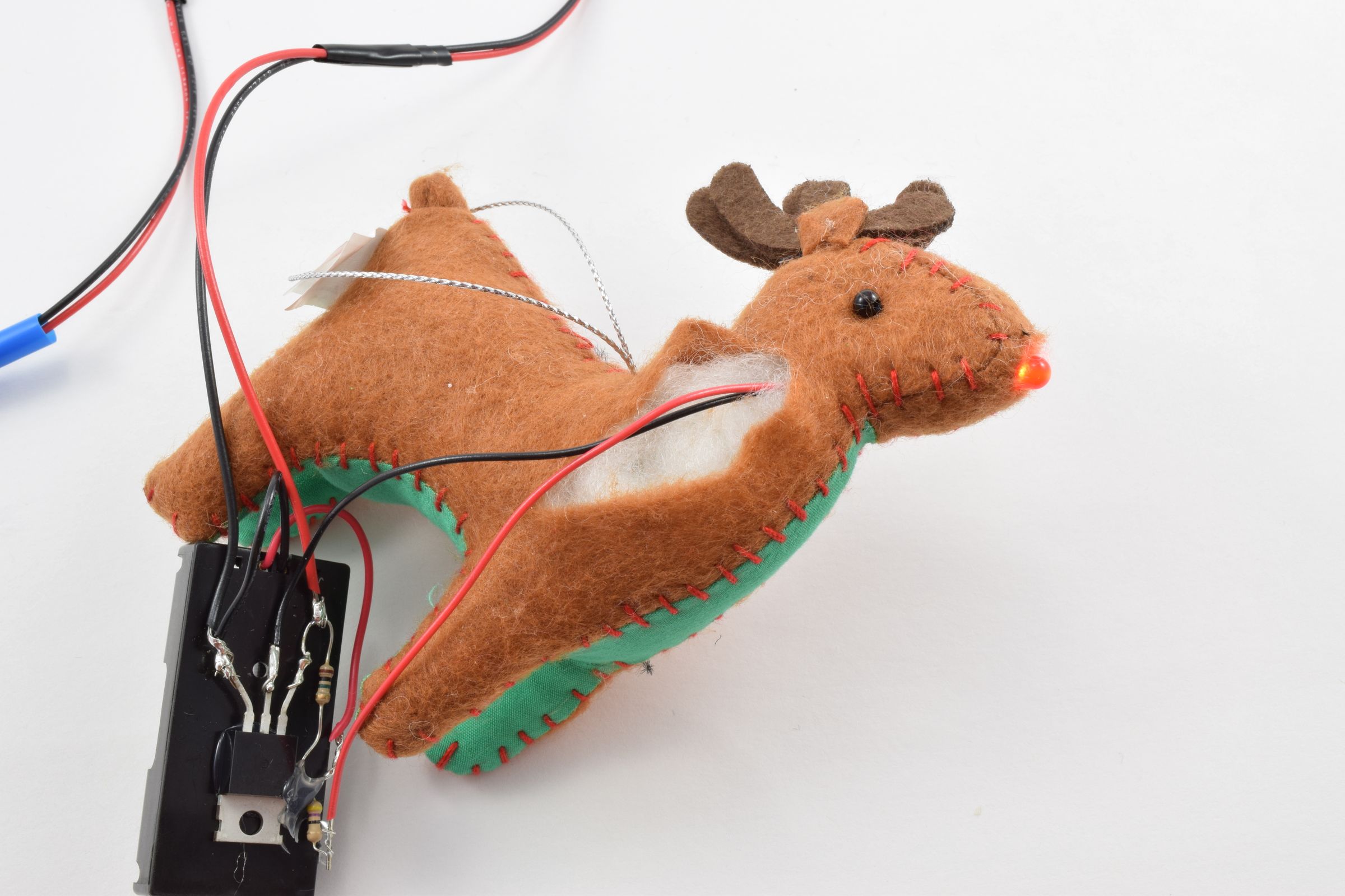 Rudolf the RedNosed Christmas Tree Water Level Indicator 5 Steps