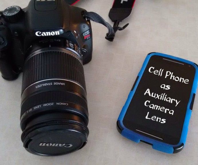 Cell Phone As Auxiliary Camera Lens