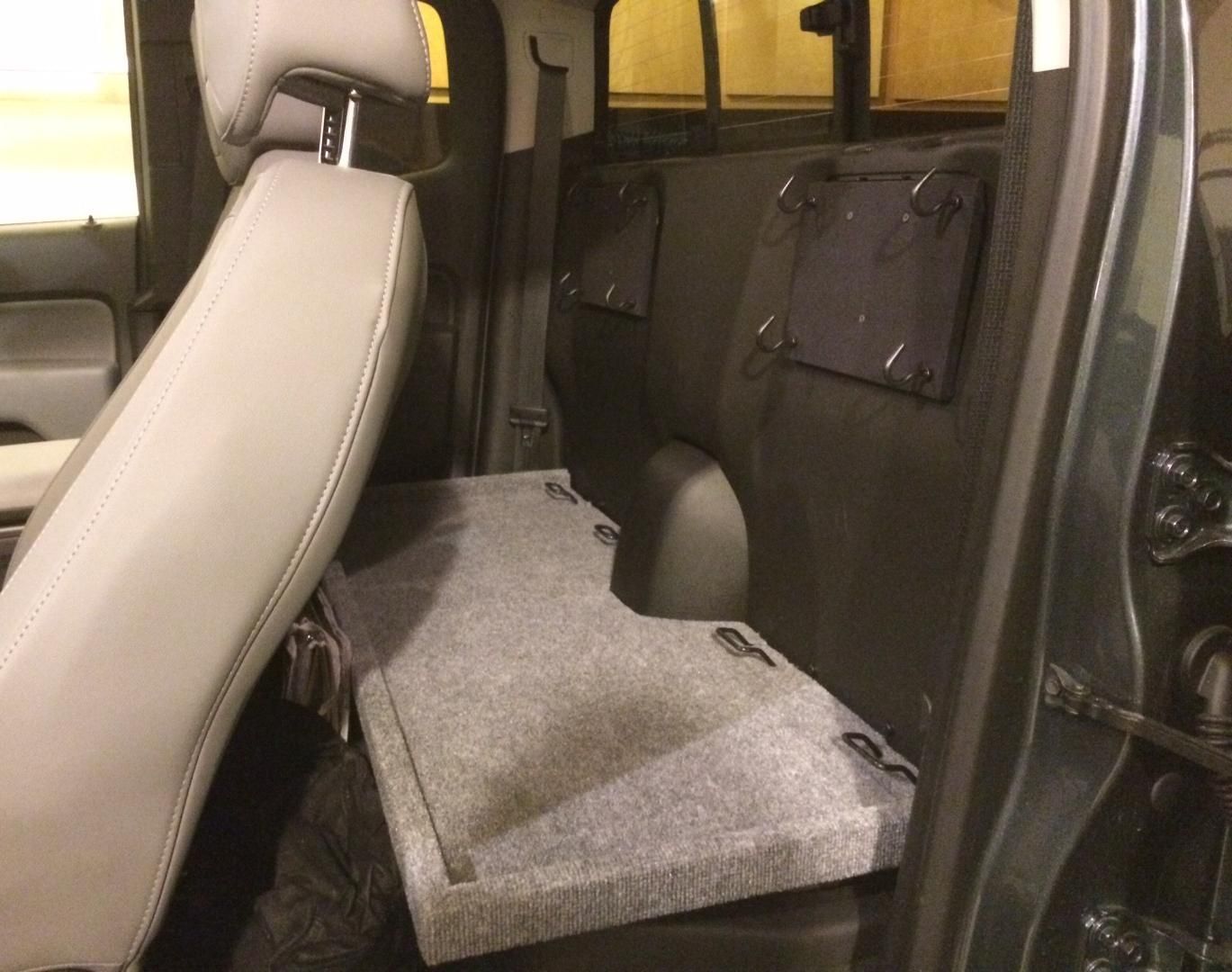 Chevy Colorado/GMC Canyon Extended Cab Rear Seat Removal and Cargo Storage