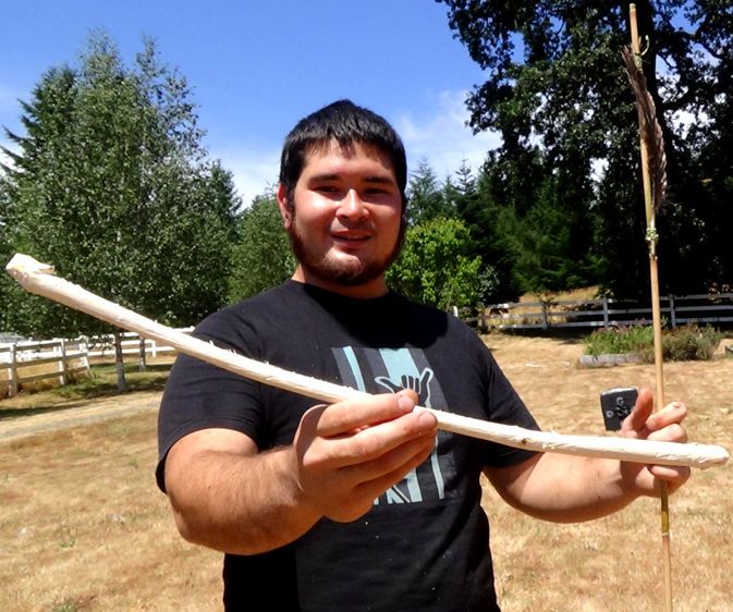 Make a Survival Atlatl and Dart With Only Found Materials and Stone Tools
