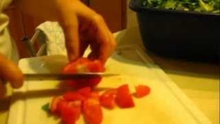 Making Lebanese Fattoush Salad and Other Appetizers