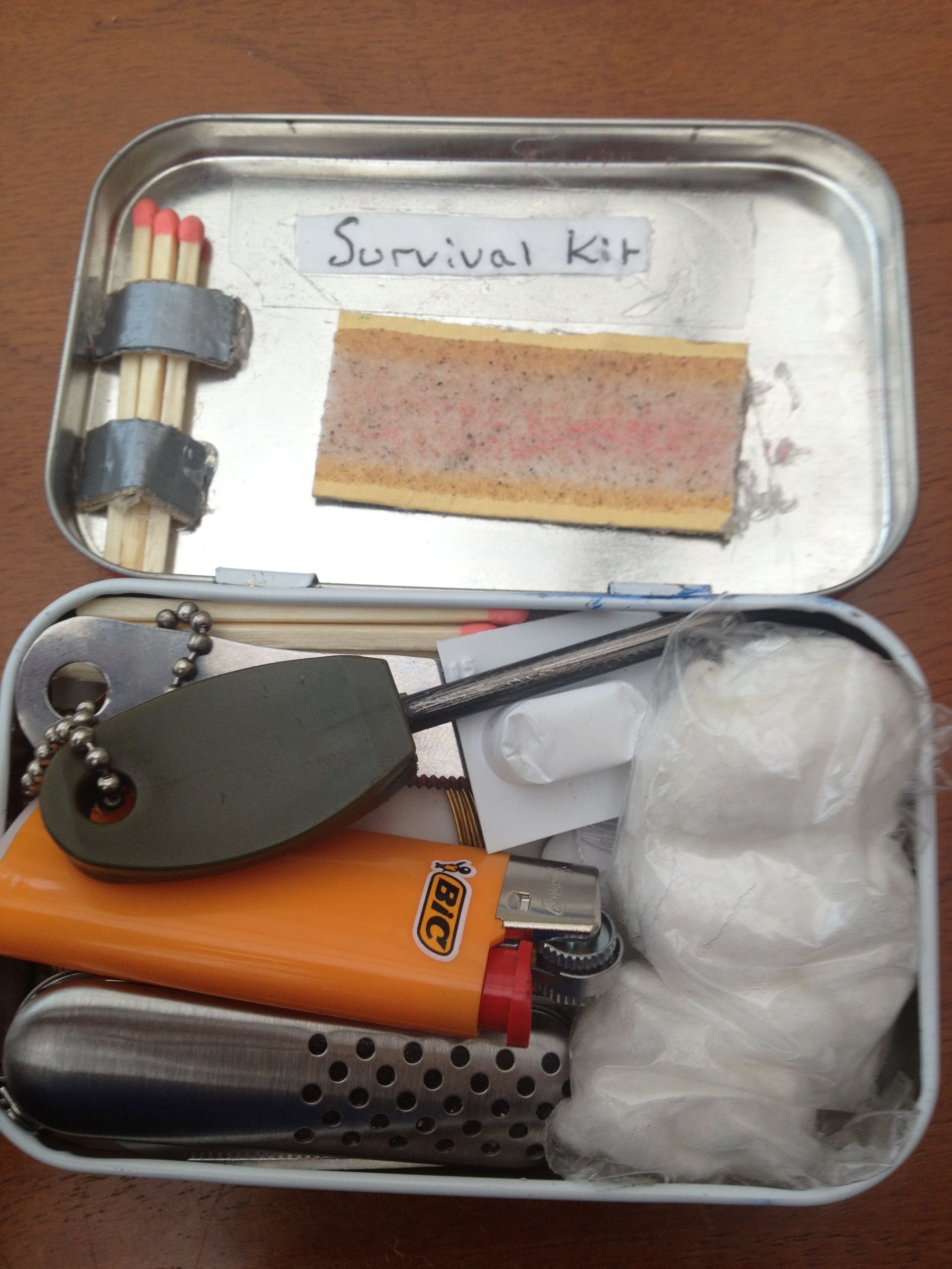 Altoids Tin Survival Kit