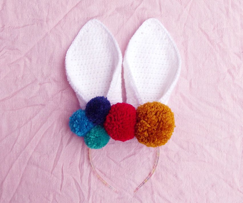 Easter Bunny Headband: Crochet Ears That Won't Flop!