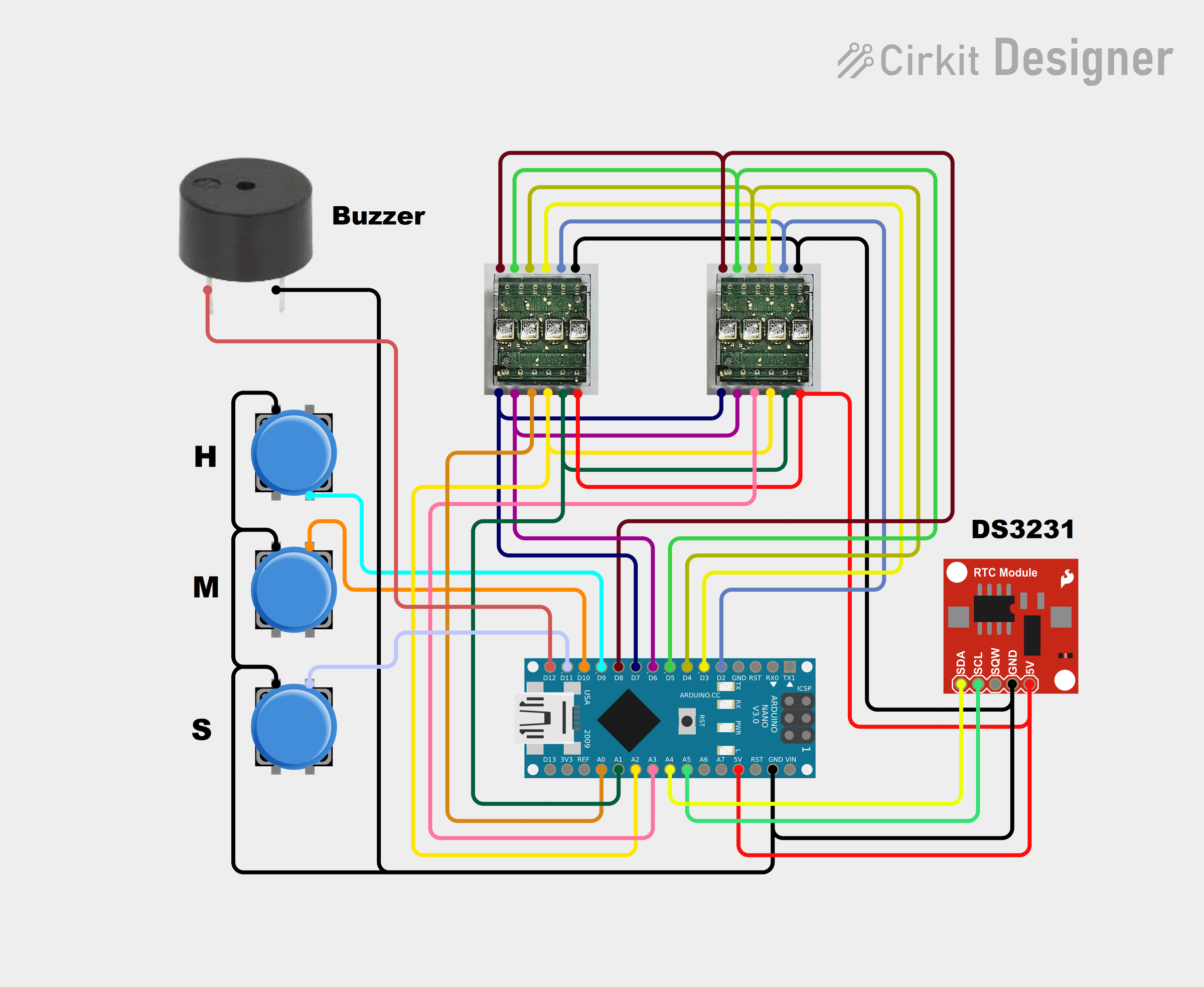 Arduino HPDL1414 Retro Clock With Set and Alarm Functions 4 Steps