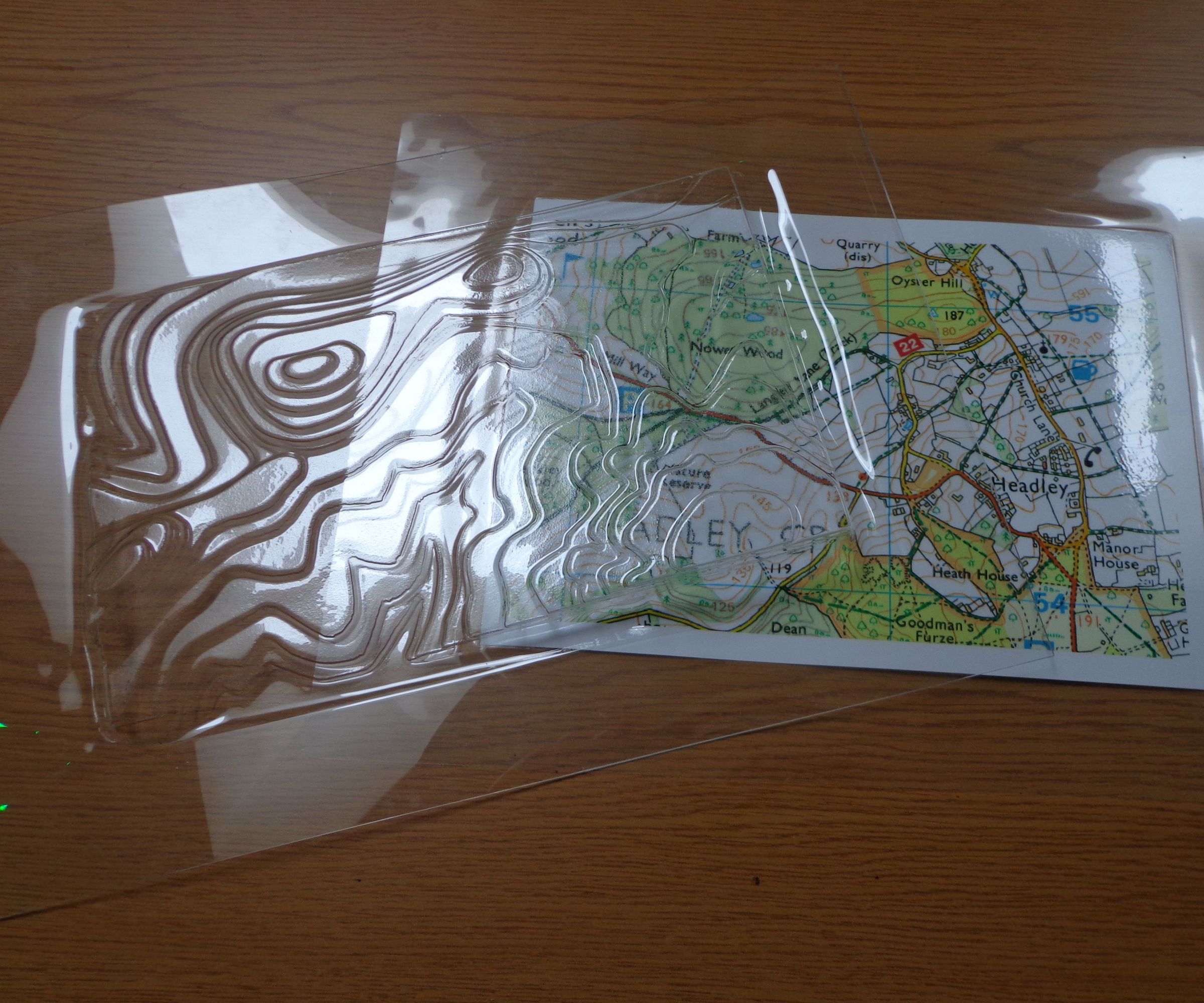 See Through Contour Map