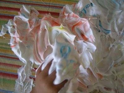 My Poor Assistant Teacher Was Not As Enthused About the Idea of Arming Eight Two-year-olds With Shaving Cream and Food Coloring...