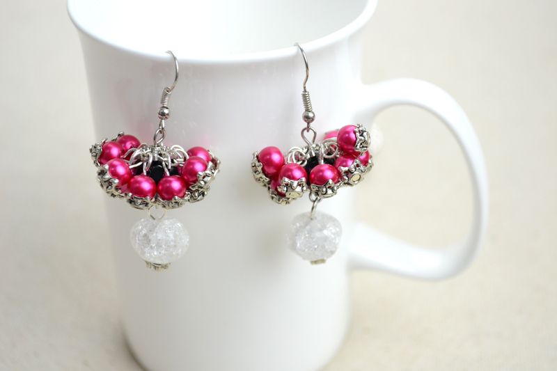 DIY Bridesmaid Jewelry Earrings Our of Pearls