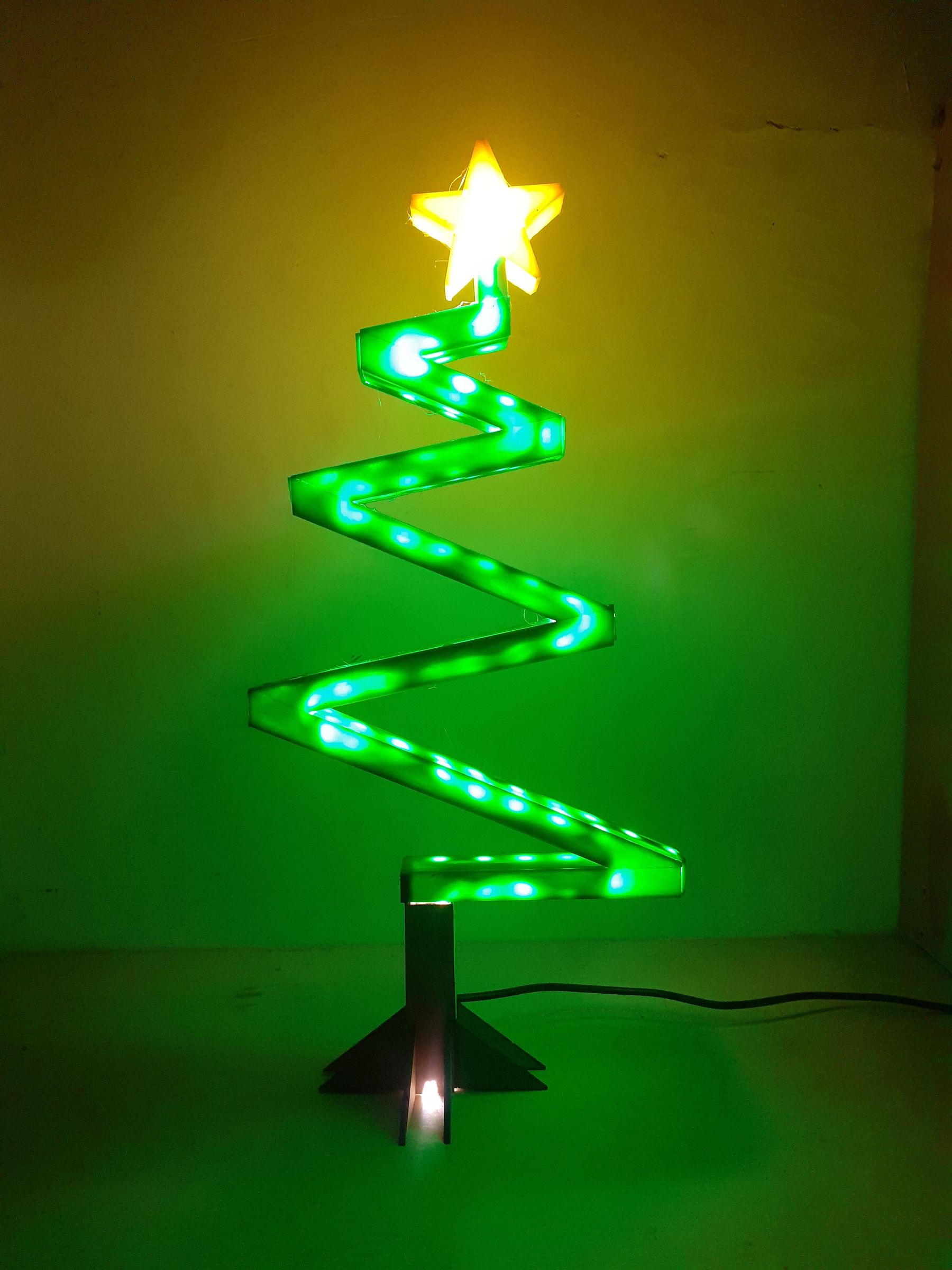 Christmas Tree Table Lamp 4 Steps Instructables