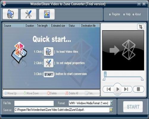How to Rip AVI, DivX, XviD, WMV to Zune With Wondershare Video to Zune Converter
